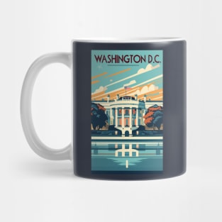 A Vintage Travel Art of Washington DC - US Mug